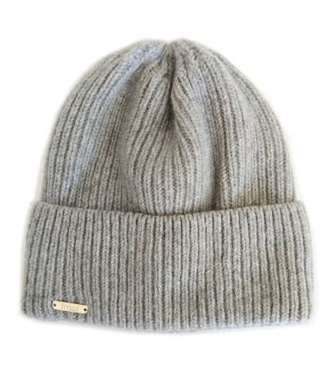 Check Cashmere Beanie in Snug 